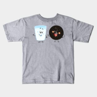 happy cookie and milk Kids T-Shirt